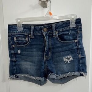 American Eagle Denim Distressed High Rise Women's Shorts